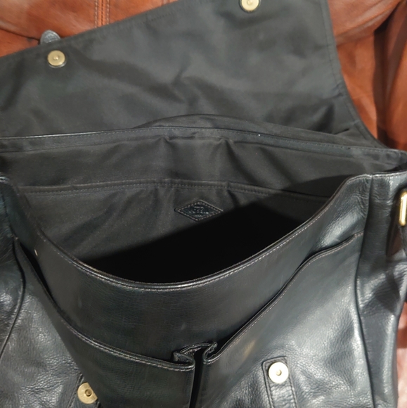 Fossil Travis mens Leather Messenger Bag - Picture 10 of 12